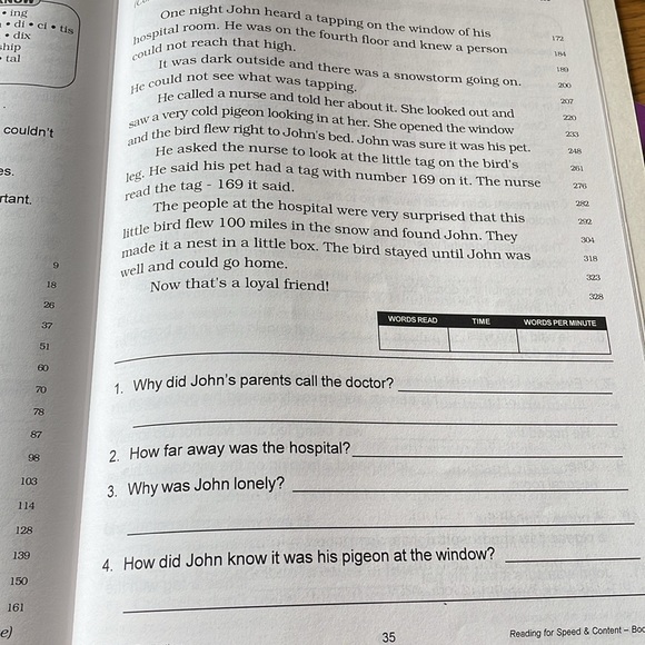 Reading For Speed & Content Grade Level 3-4 and 4-5 (2 Books) - Picture 7 of 15